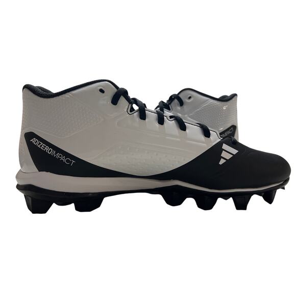 Adidas Men\'s Adizero Impact Molded Baseball Cleats Black White Size 11 New main image 10